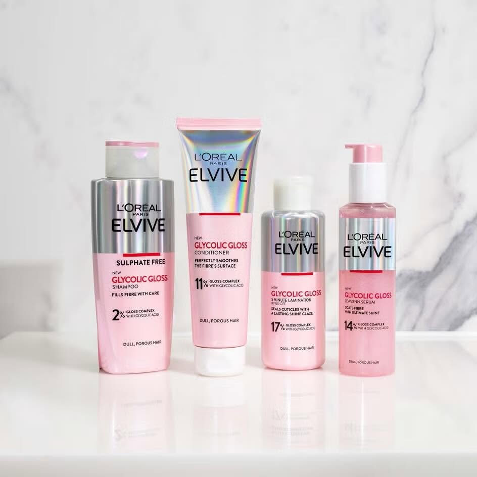 L'Oréal Paris Elvive Glycolic Gloss Sulphate Free Shampoo for Dull Hair 200ml photo 5