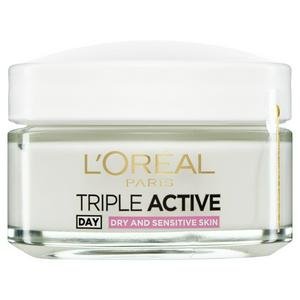 L'Oreal Paris Triple Active Day Moisturiser Dry &amp; Sensitive Skin 50ml photo 1