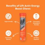 Lift Activ Tangy Orange Energy Boost Chewable Tablets x18 72g - Image 2