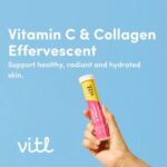 Vitl Collagen & Vitamin C 20 Peach Flavour Effervescent Tablets 20 x 4g - Image 3