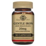Solgar Gentle Iron Bisglycinate Non Constipating Vegetable Capsules x90 20mg