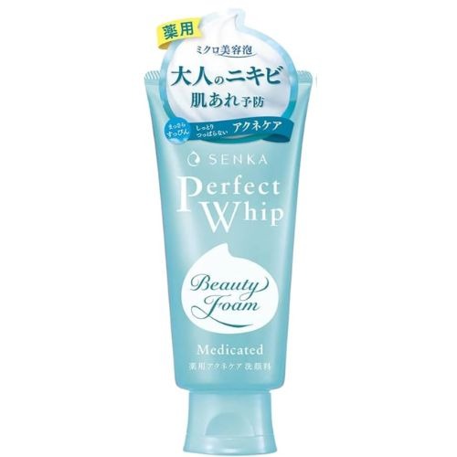 Senka-Perfect-Whip-Medicated-120.jpg Shiseido Senka Medicated Perfect Whip Cleanser for Acne 120g - Image 1