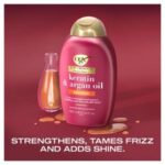 OGX Anti Frizz Keratin Smoothing Oil Shampoo Sulfate Free 385ml