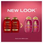 OGX Anti Frizz Keratin Smoothing Oil Shampoo Sulfate Free 385ml - Image 2